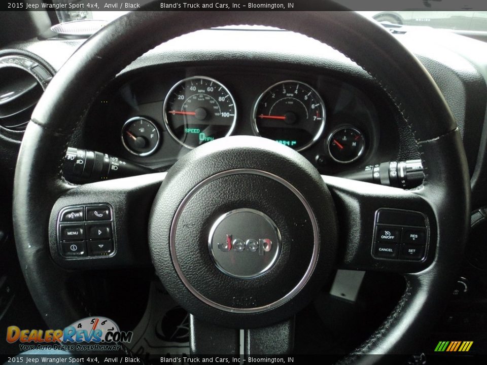2015 Jeep Wrangler Sport 4x4 Anvil / Black Photo #10
