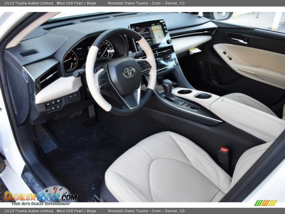 2019 Toyota Avalon Limited Wind Chill Pearl / Beige Photo #5