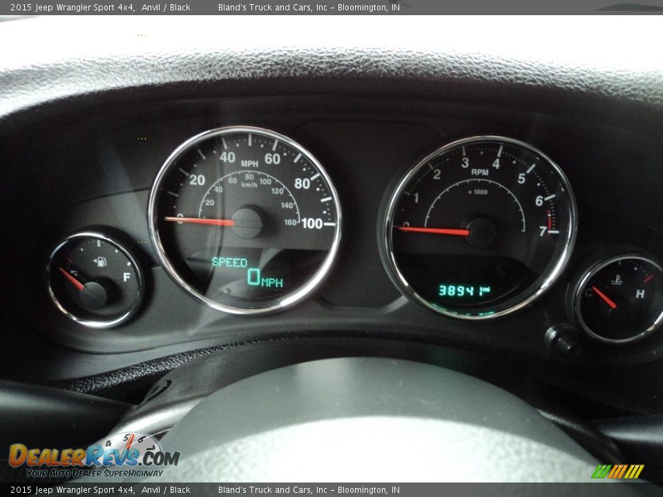 2015 Jeep Wrangler Sport 4x4 Anvil / Black Photo #11