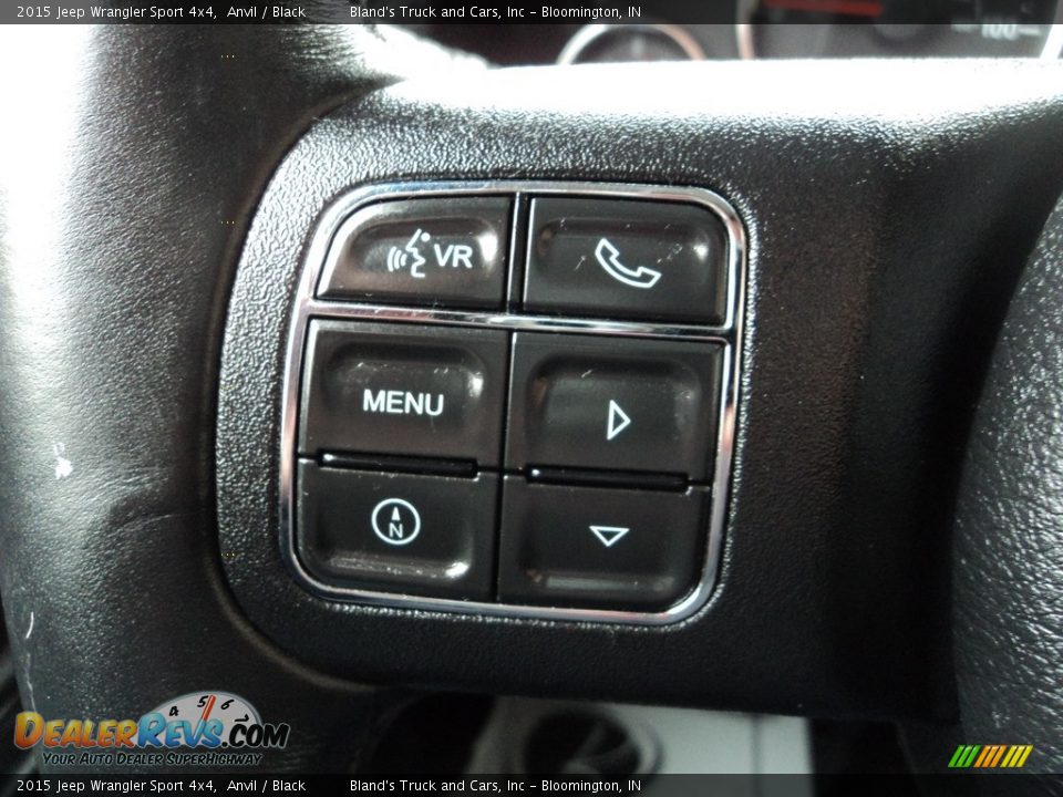2015 Jeep Wrangler Sport 4x4 Anvil / Black Photo #13
