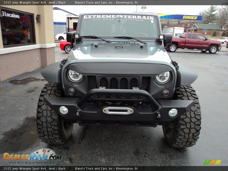 2015 Jeep Wrangler Sport 4x4 Anvil / Black Photo #23