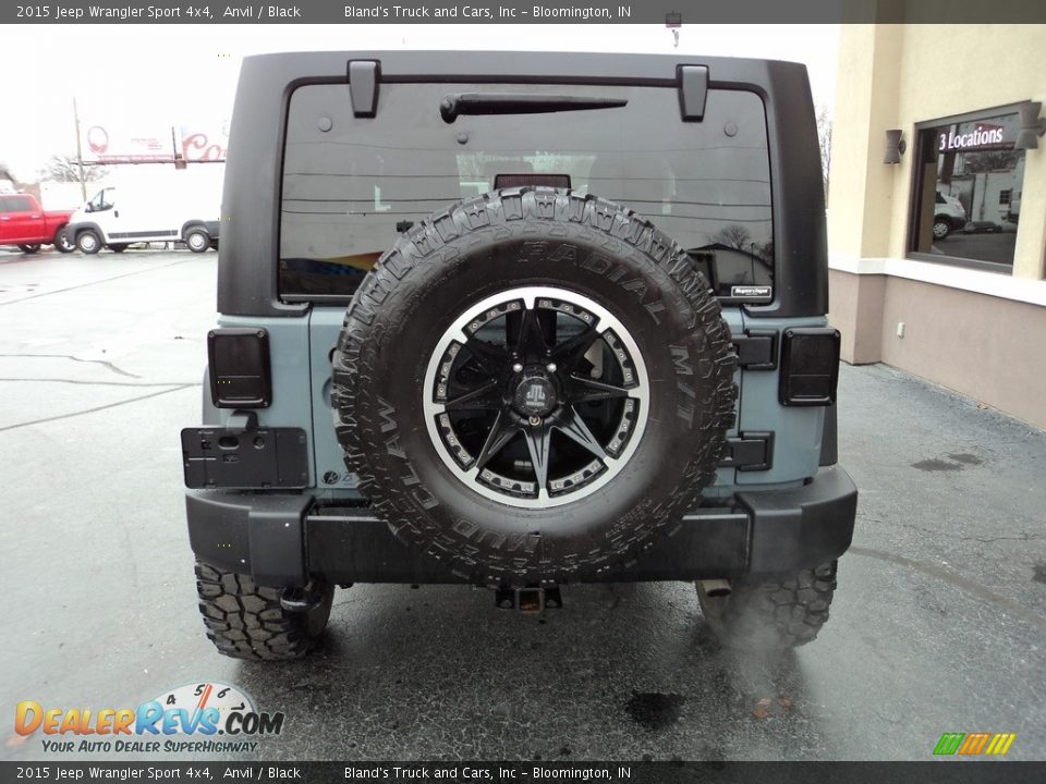 2015 Jeep Wrangler Sport 4x4 Anvil / Black Photo #28