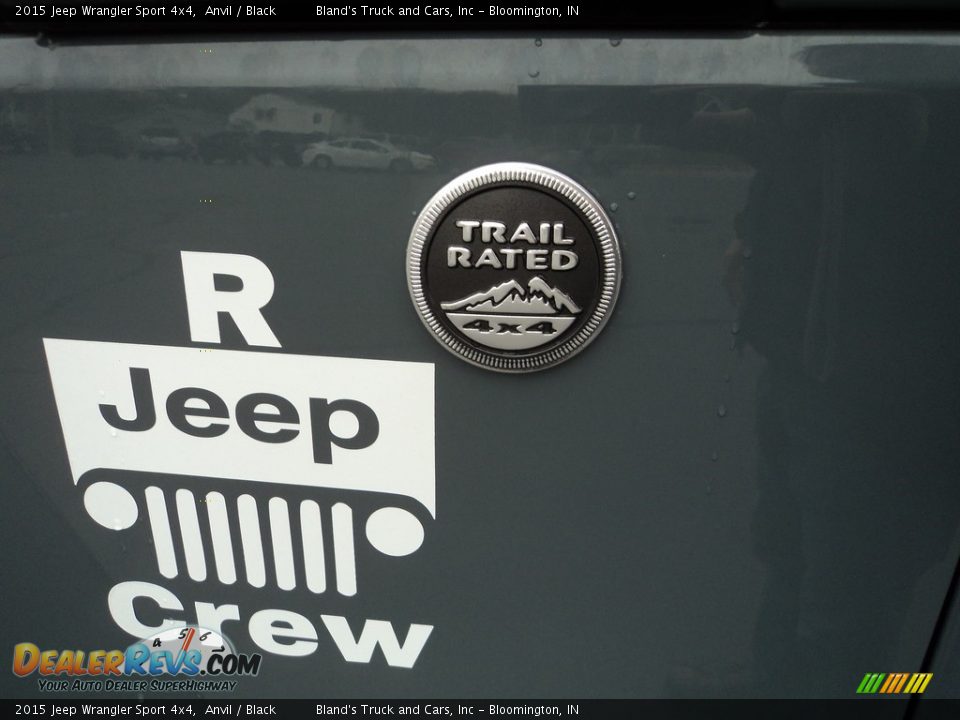 2015 Jeep Wrangler Sport 4x4 Anvil / Black Photo #30