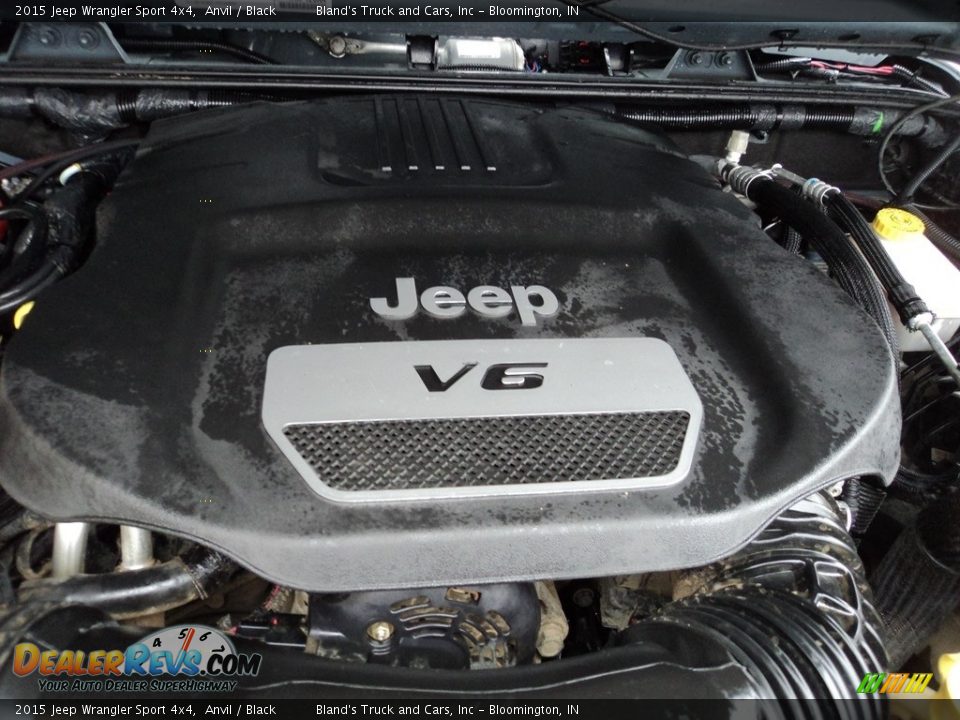 2015 Jeep Wrangler Sport 4x4 Anvil / Black Photo #31