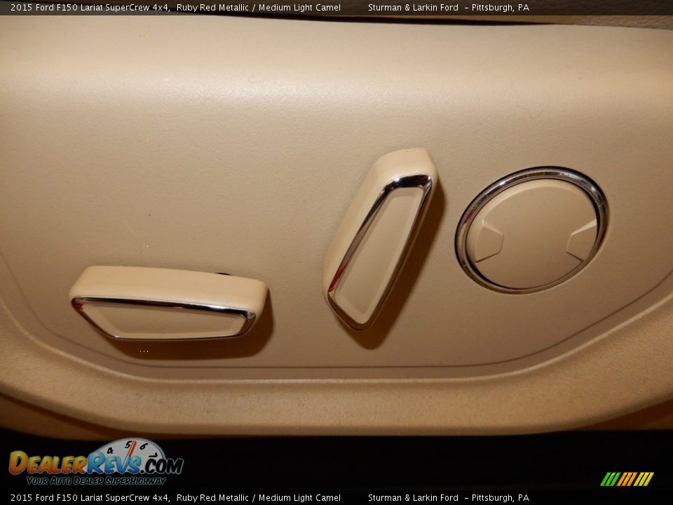 2015 Ford F150 Lariat SuperCrew 4x4 Ruby Red Metallic / Medium Light Camel Photo #19