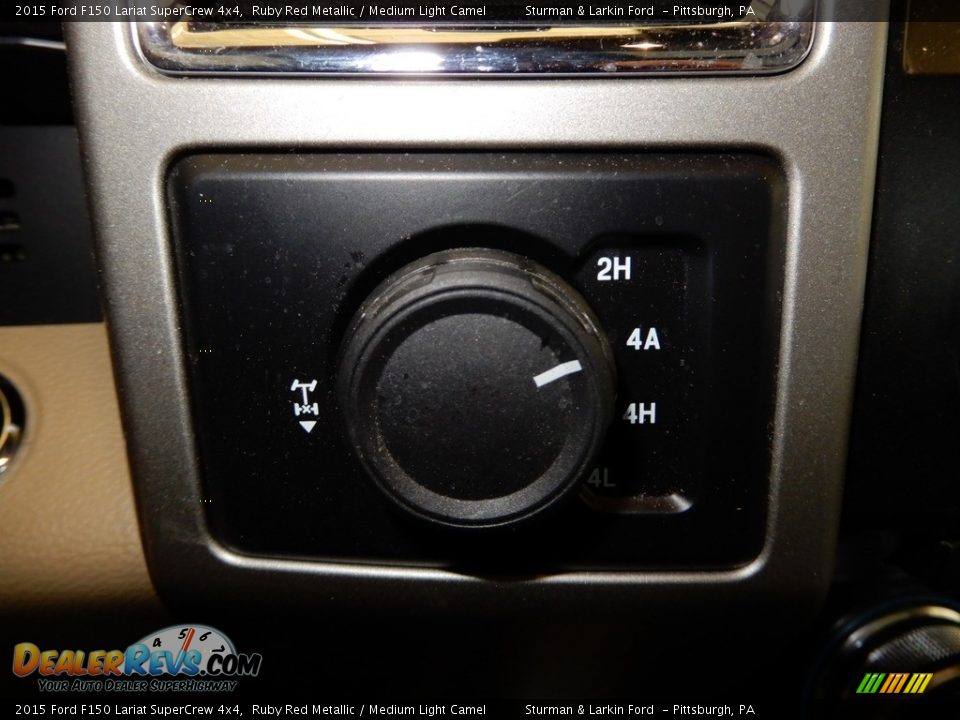2015 Ford F150 Lariat SuperCrew 4x4 Ruby Red Metallic / Medium Light Camel Photo #21