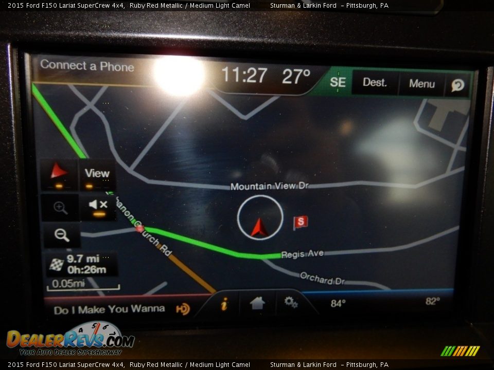 2015 Ford F150 Lariat SuperCrew 4x4 Ruby Red Metallic / Medium Light Camel Photo #22