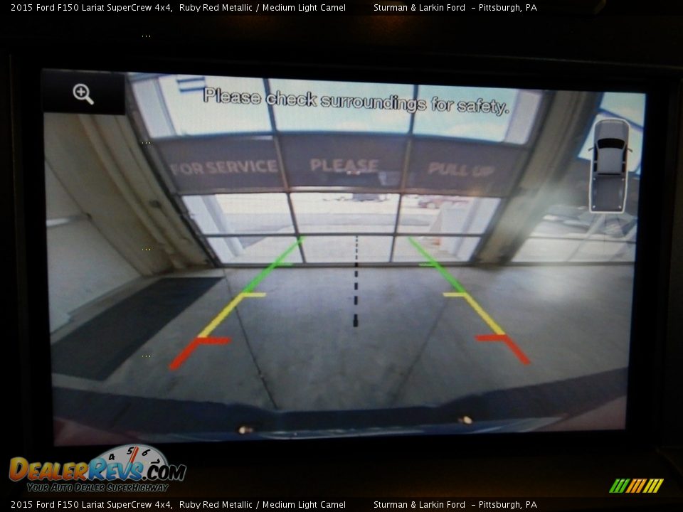 2015 Ford F150 Lariat SuperCrew 4x4 Ruby Red Metallic / Medium Light Camel Photo #23