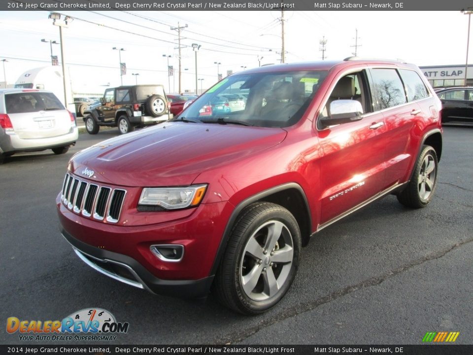 2014 Jeep Grand Cherokee Limited Deep Cherry Red Crystal Pearl / New Zealand Black/Light Frost Photo #2