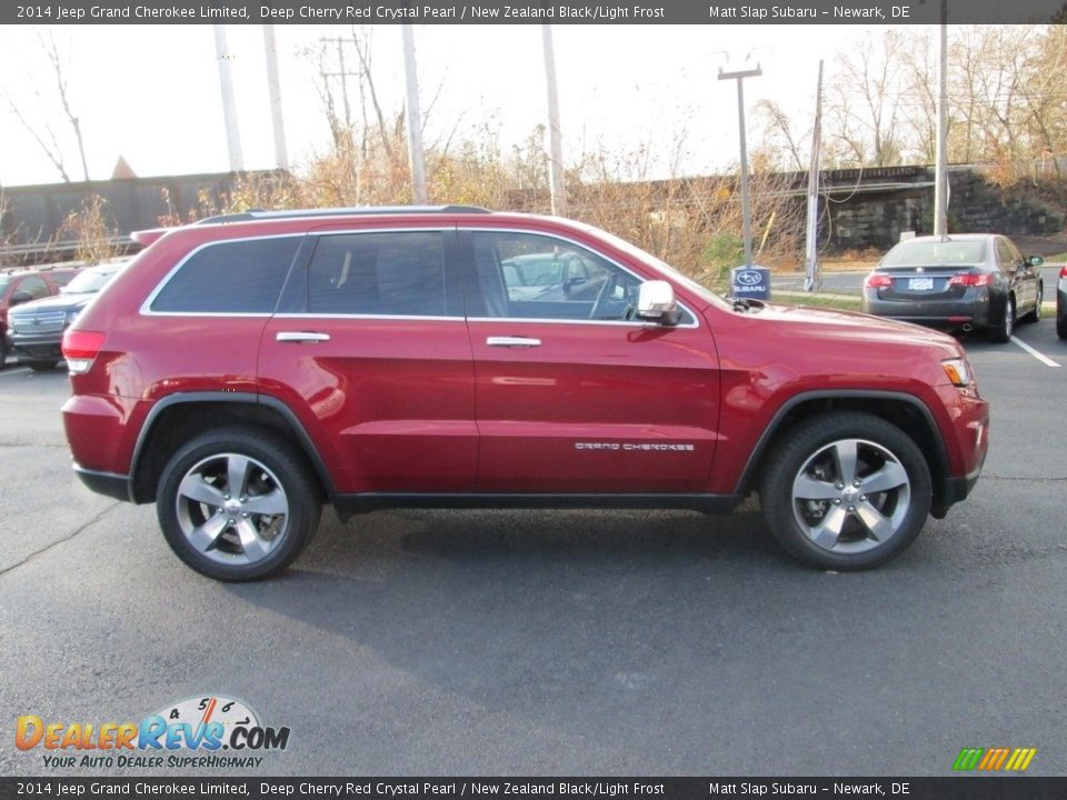 2014 Jeep Grand Cherokee Limited Deep Cherry Red Crystal Pearl / New Zealand Black/Light Frost Photo #5