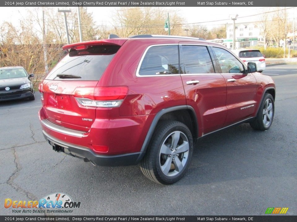 2014 Jeep Grand Cherokee Limited Deep Cherry Red Crystal Pearl / New Zealand Black/Light Frost Photo #6