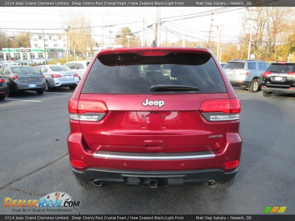 2014 Jeep Grand Cherokee Limited Deep Cherry Red Crystal Pearl / New Zealand Black/Light Frost Photo #7