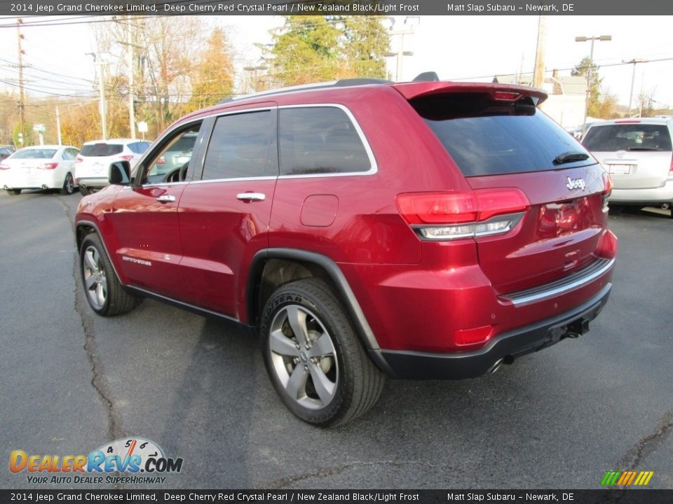 2014 Jeep Grand Cherokee Limited Deep Cherry Red Crystal Pearl / New Zealand Black/Light Frost Photo #8
