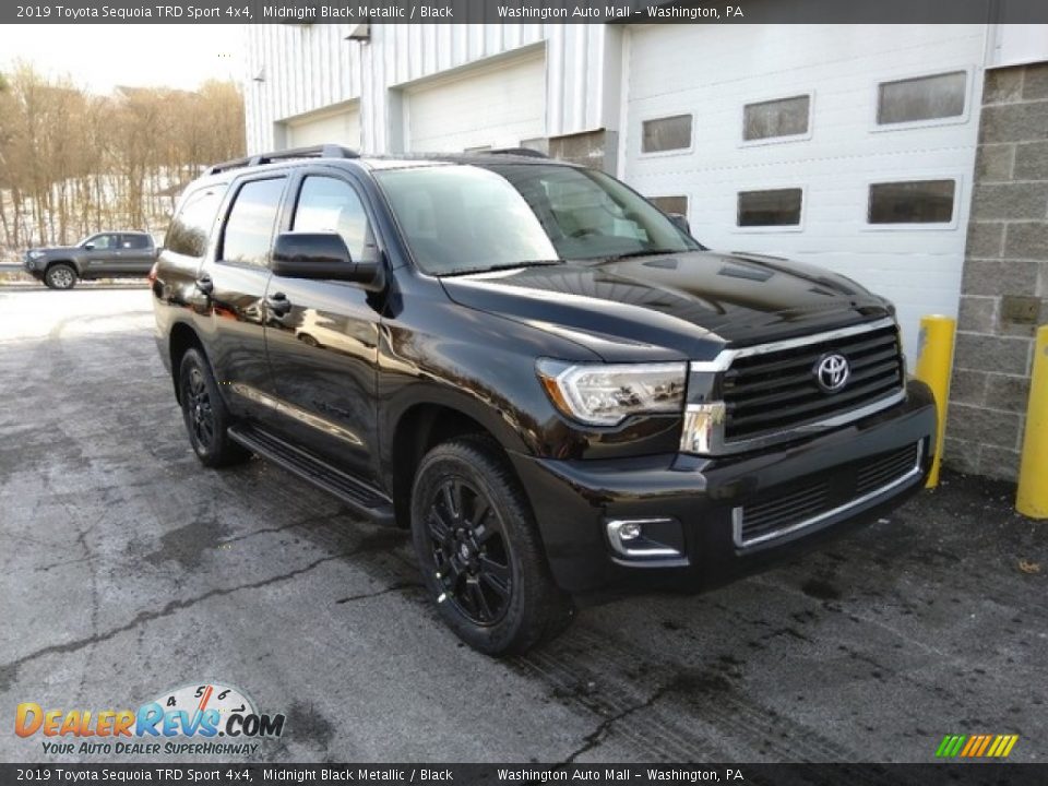 2019 Toyota Sequoia TRD Sport 4x4 Midnight Black Metallic / Black Photo #1