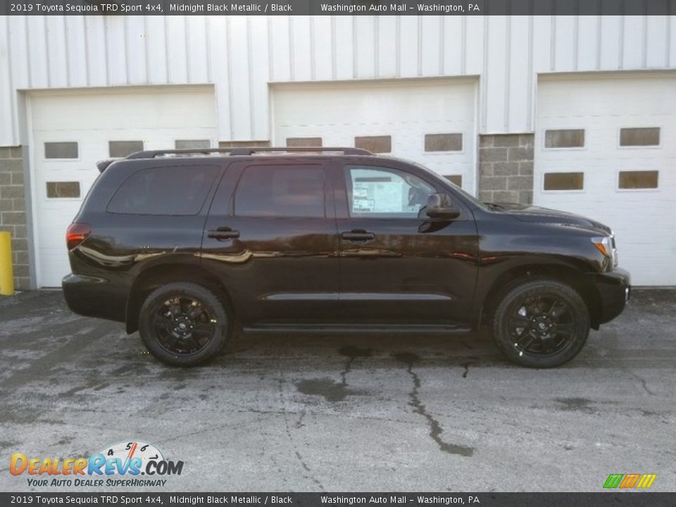 2019 Toyota Sequoia TRD Sport 4x4 Midnight Black Metallic / Black Photo #2