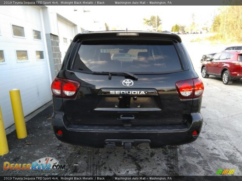 2019 Toyota Sequoia TRD Sport 4x4 Midnight Black Metallic / Black Photo #4