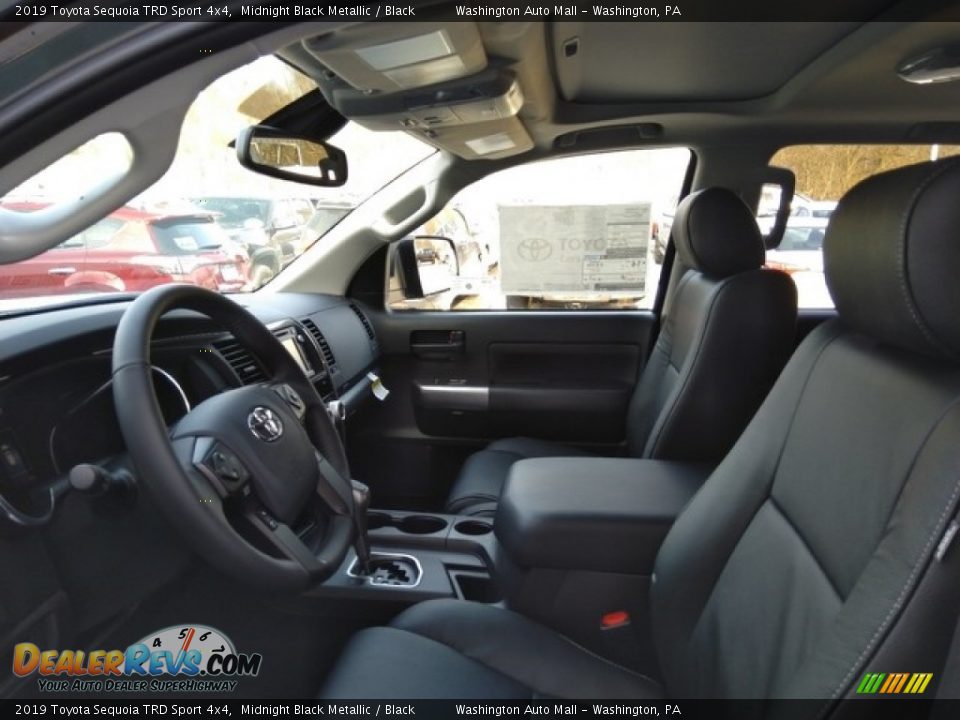 2019 Toyota Sequoia TRD Sport 4x4 Midnight Black Metallic / Black Photo #7