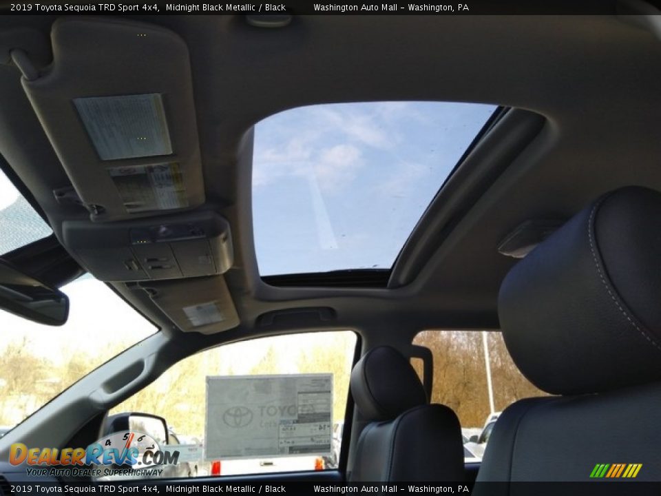 2019 Toyota Sequoia TRD Sport 4x4 Midnight Black Metallic / Black Photo #9
