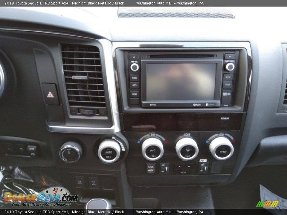 2019 Toyota Sequoia TRD Sport 4x4 Midnight Black Metallic / Black Photo #14