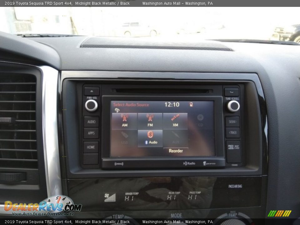 2019 Toyota Sequoia TRD Sport 4x4 Midnight Black Metallic / Black Photo #17