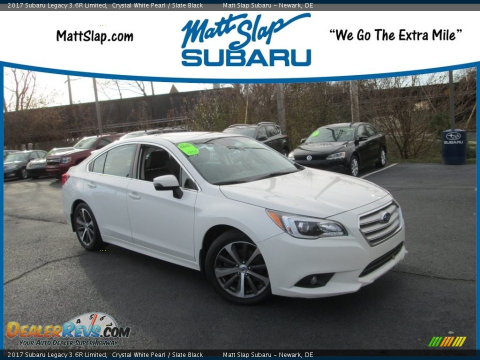 2017 Subaru Legacy 3.6R Limited Crystal White Pearl / Slate Black Photo #1