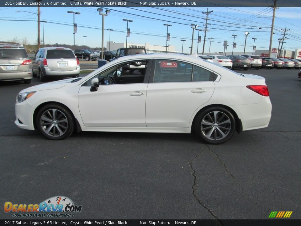 2017 Subaru Legacy 3.6R Limited Crystal White Pearl / Slate Black Photo #9