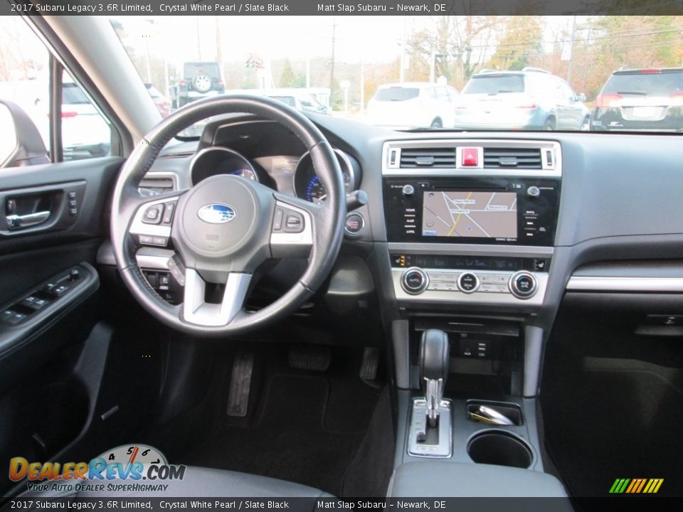 2017 Subaru Legacy 3.6R Limited Crystal White Pearl / Slate Black Photo #10