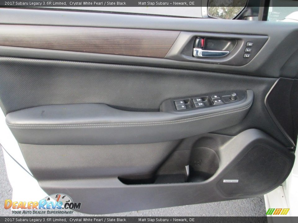 2017 Subaru Legacy 3.6R Limited Crystal White Pearl / Slate Black Photo #14