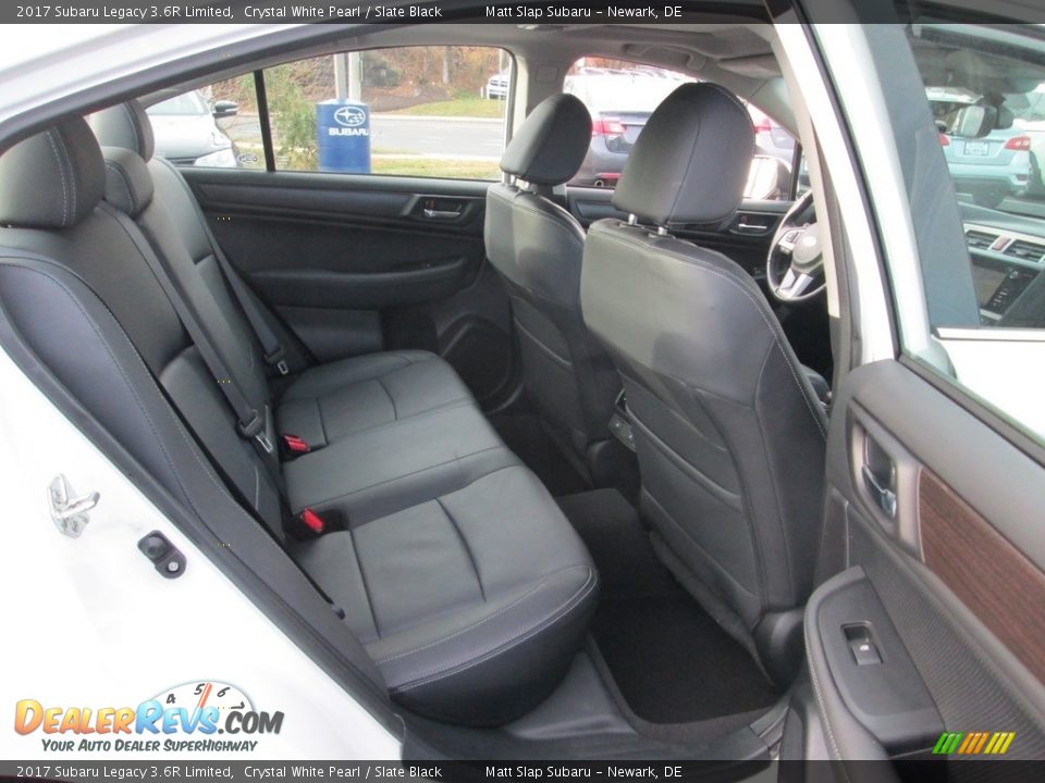 2017 Subaru Legacy 3.6R Limited Crystal White Pearl / Slate Black Photo #19