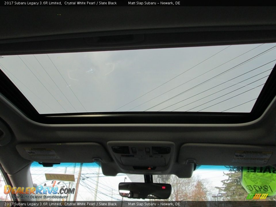 2017 Subaru Legacy 3.6R Limited Crystal White Pearl / Slate Black Photo #21