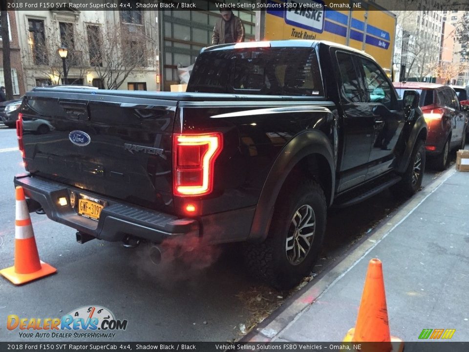 2018 Ford F150 SVT Raptor SuperCab 4x4 Shadow Black / Black Photo #2