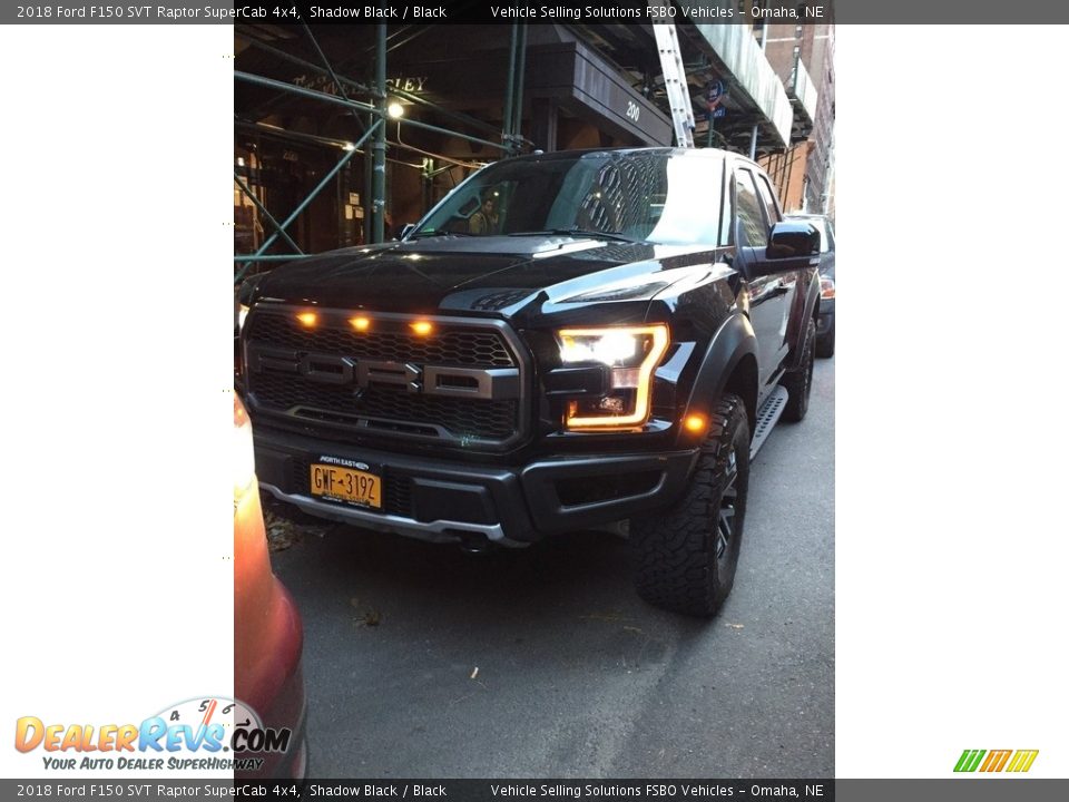 2018 Ford F150 SVT Raptor SuperCab 4x4 Shadow Black / Black Photo #3