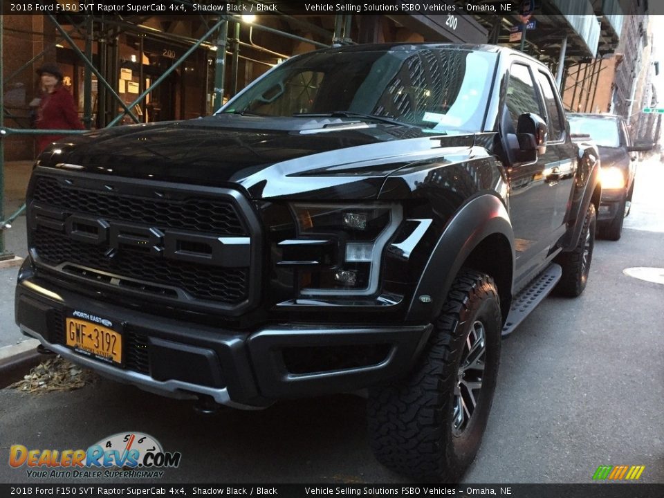 2018 Ford F150 SVT Raptor SuperCab 4x4 Shadow Black / Black Photo #6