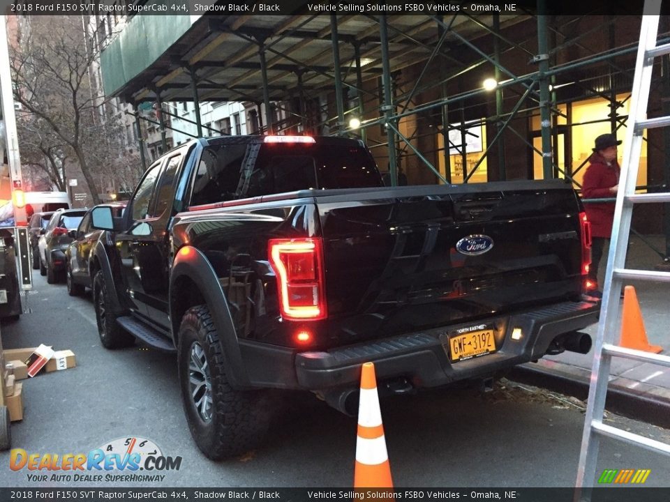 2018 Ford F150 SVT Raptor SuperCab 4x4 Shadow Black / Black Photo #8