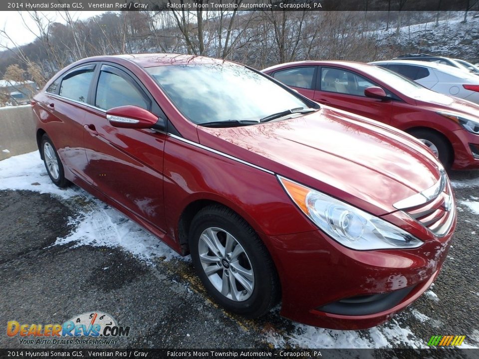2014 Hyundai Sonata GLS Venetian Red / Gray Photo #3