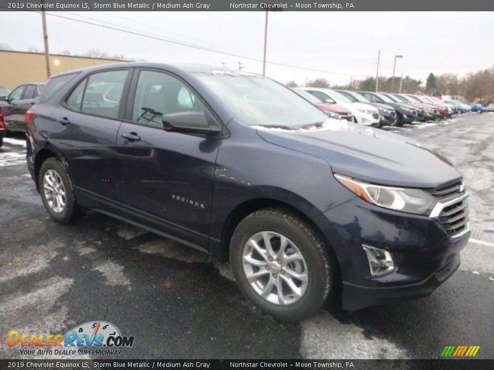 2019 Chevrolet Equinox LS Storm Blue Metallic / Medium Ash Gray Photo #7