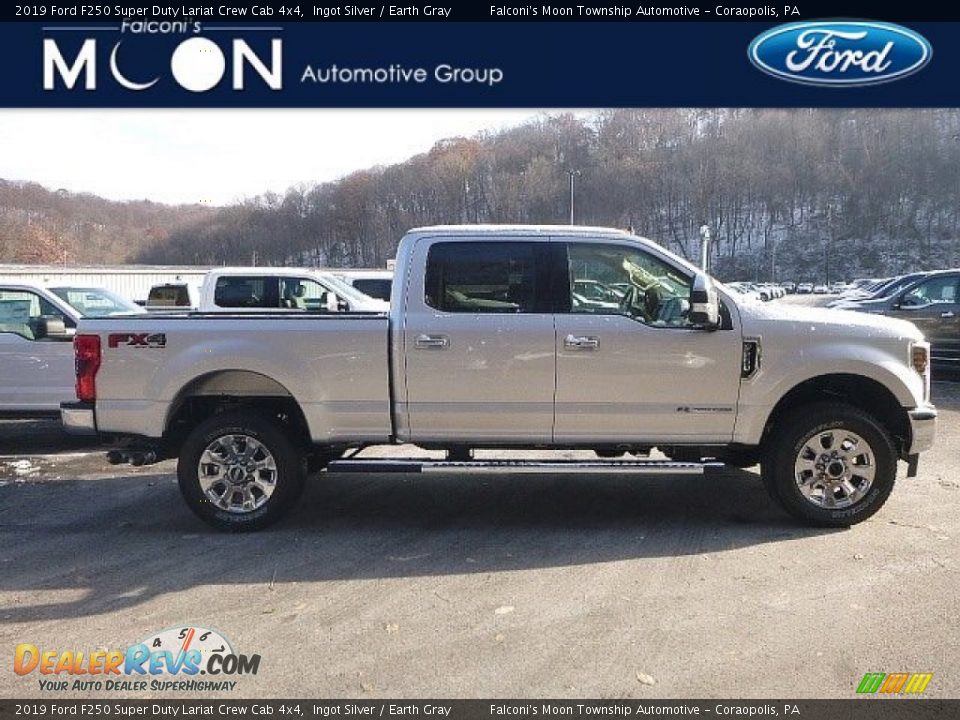 2019 Ford F250 Super Duty Lariat Crew Cab 4x4 Ingot Silver / Earth Gray Photo #1