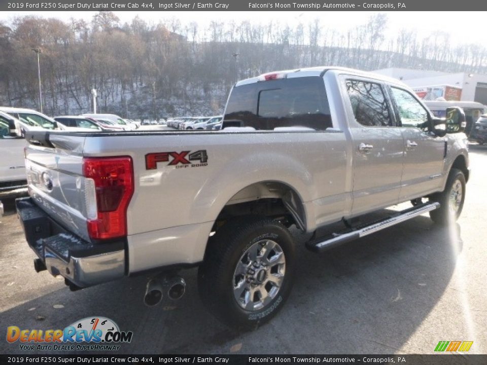 2019 Ford F250 Super Duty Lariat Crew Cab 4x4 Ingot Silver / Earth Gray Photo #2