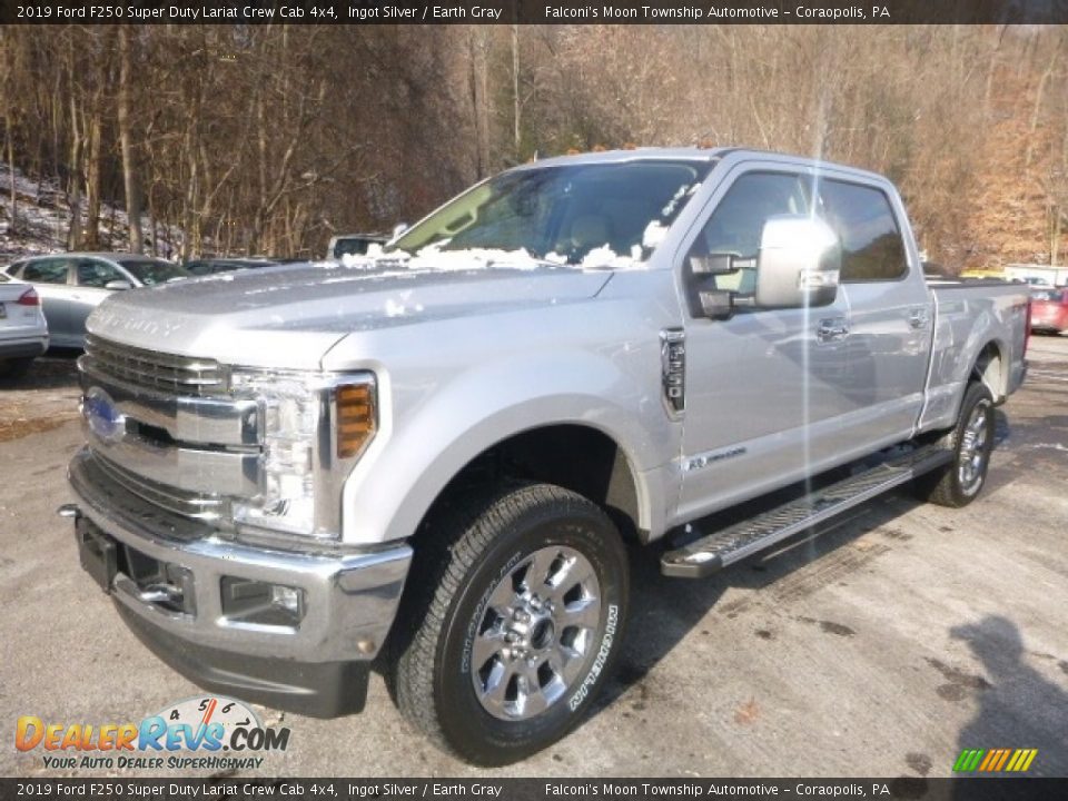 2019 Ford F250 Super Duty Lariat Crew Cab 4x4 Ingot Silver / Earth Gray Photo #5