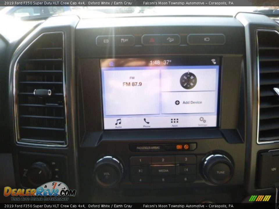 2019 Ford F350 Super Duty XLT Crew Cab 4x4 Oxford White / Earth Gray Photo #13