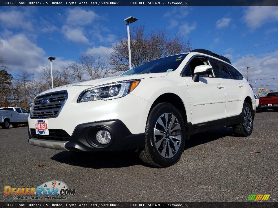 2017 Subaru Outback 2.5i Limited Crystal White Pearl / Slate Black Photo #3
