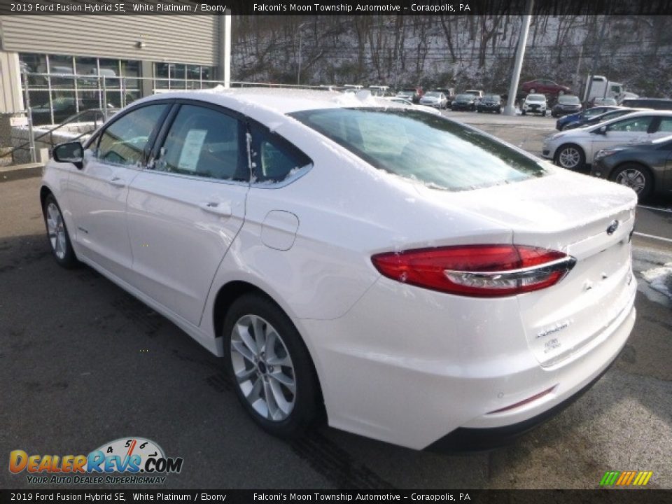 2019 Ford Fusion Hybrid SE White Platinum / Ebony Photo #6