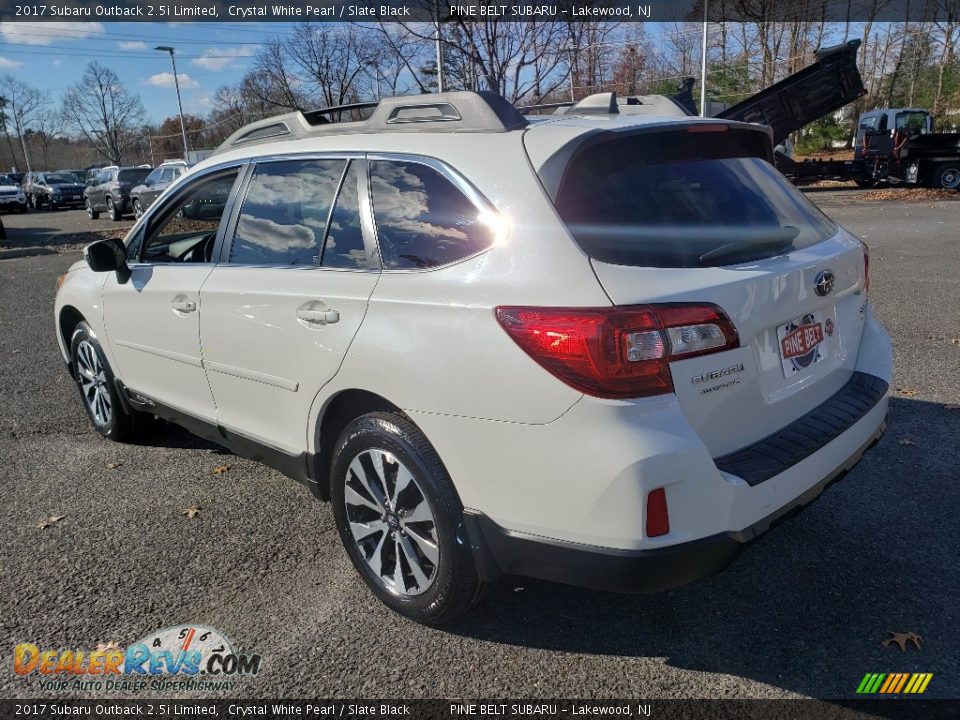 2017 Subaru Outback 2.5i Limited Crystal White Pearl / Slate Black Photo #5