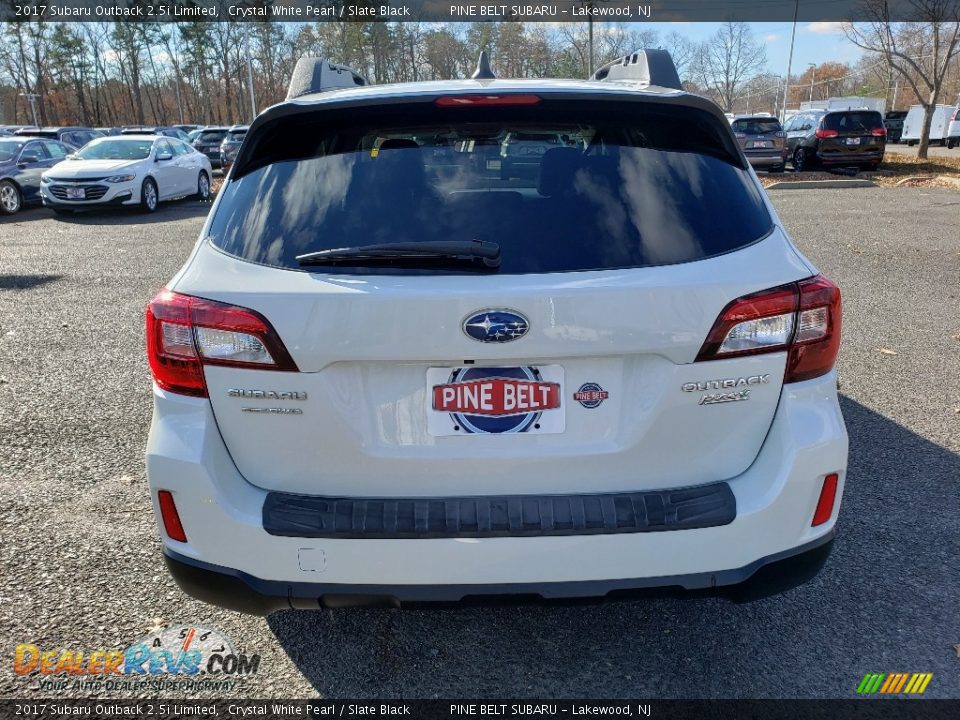 2017 Subaru Outback 2.5i Limited Crystal White Pearl / Slate Black Photo #6