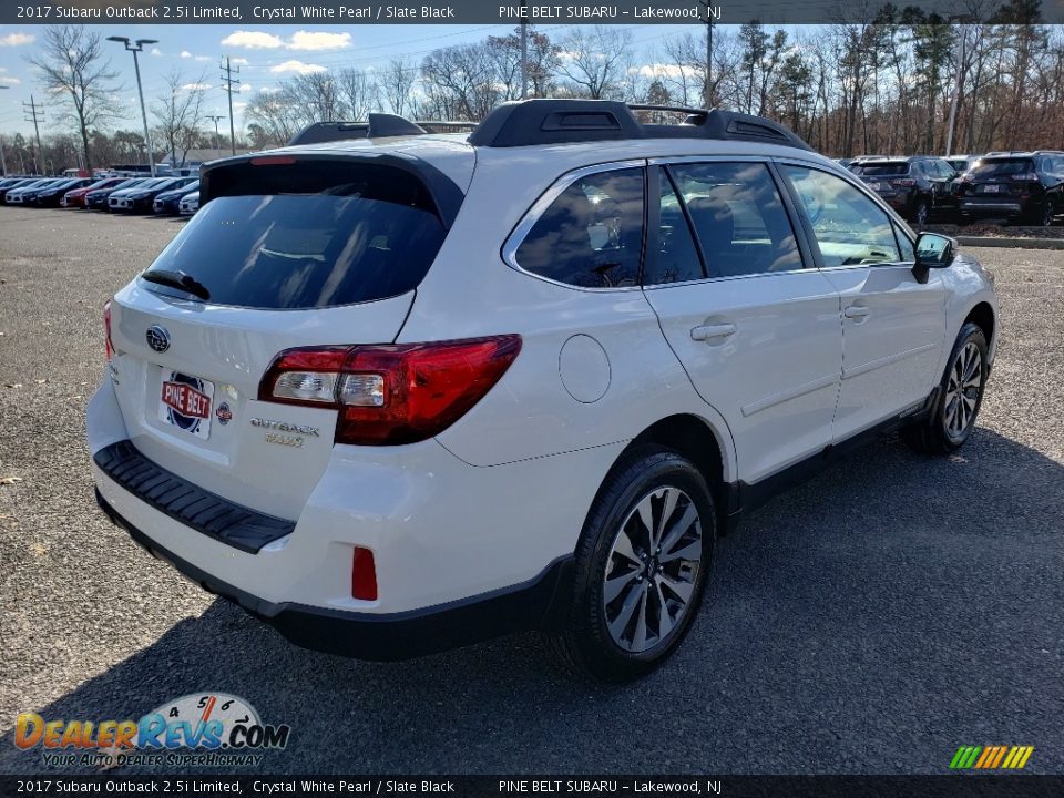 2017 Subaru Outback 2.5i Limited Crystal White Pearl / Slate Black Photo #7