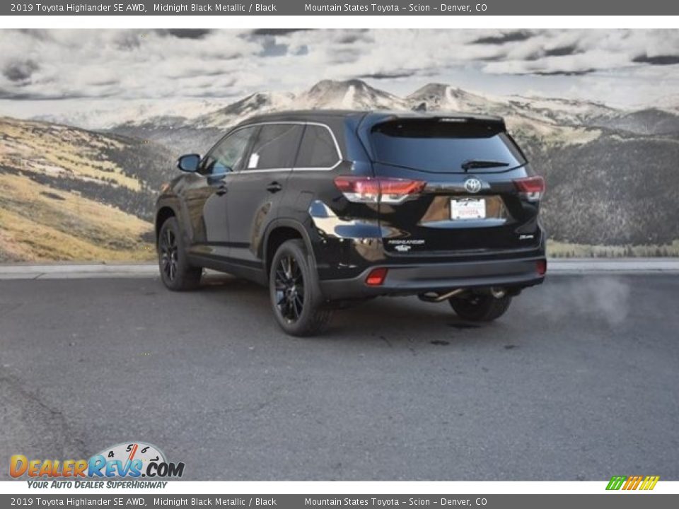 2019 Toyota Highlander SE AWD Midnight Black Metallic / Black Photo #3