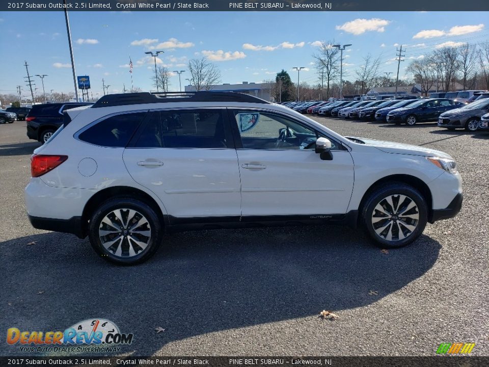 2017 Subaru Outback 2.5i Limited Crystal White Pearl / Slate Black Photo #8