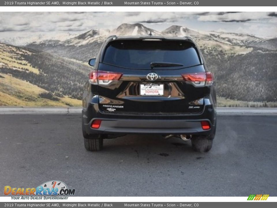 2019 Toyota Highlander SE AWD Midnight Black Metallic / Black Photo #4