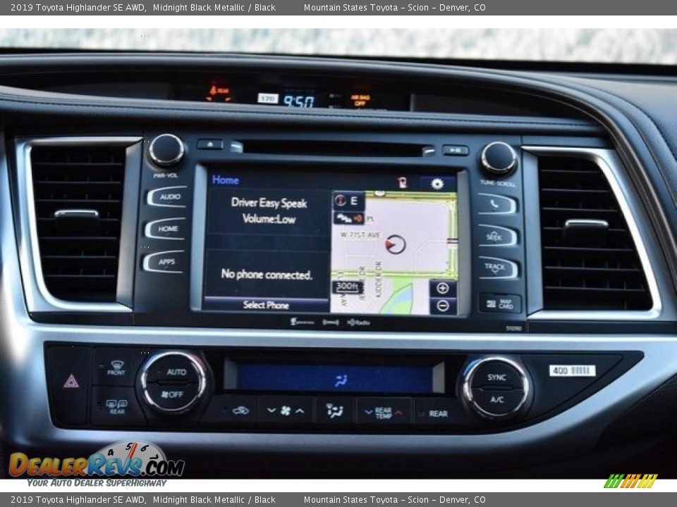 2019 Toyota Highlander SE AWD Midnight Black Metallic / Black Photo #10