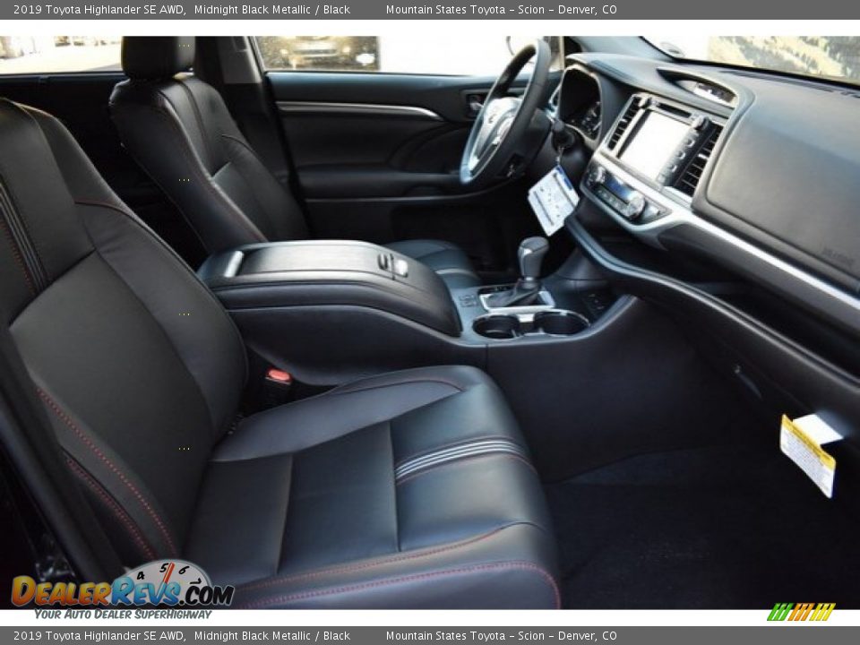 2019 Toyota Highlander SE AWD Midnight Black Metallic / Black Photo #12